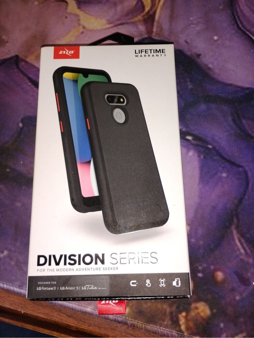 Zizo Division Series Black Protective Phone Case for LG Fortune 3 / LG Aristo 5